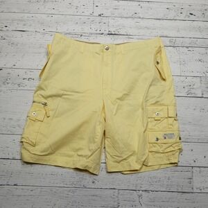 Tommy‎ Hilfiger Cargo Shorts Mens 42 Yellow Standard Issue 2005 Utility Pockets